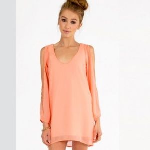 Tobi summer breeze shift dress peach